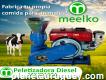 Peletizadora Meelko 150 mm 8 hp Diesel para concentrados balanceados 80-130 kg/h - Mkfd150a